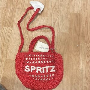 NWT Universal Thread Red Crochet Tote